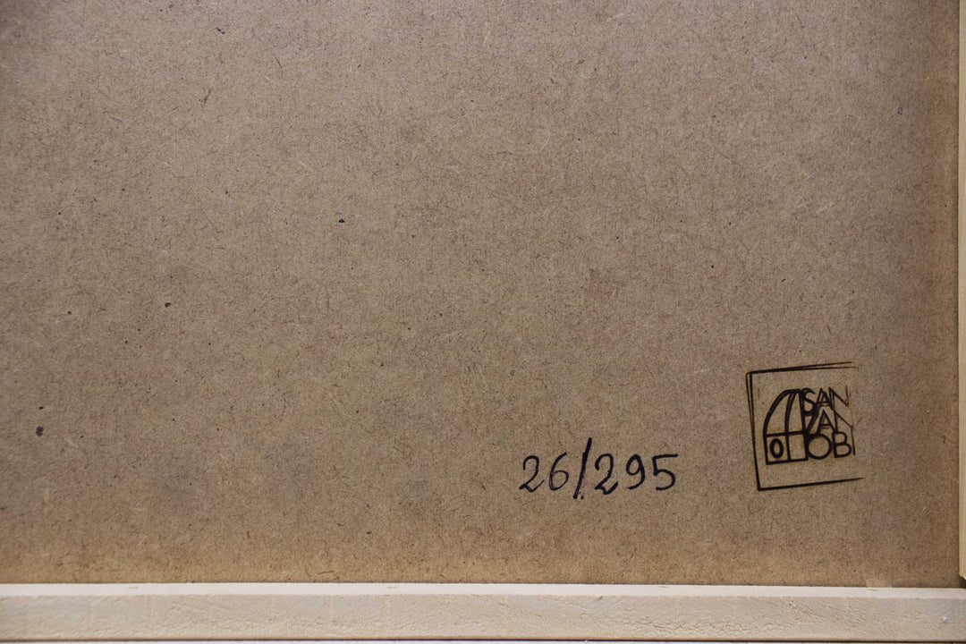 SASSU Aligi, Coffee and horse on rock, 1989, Original signed etching