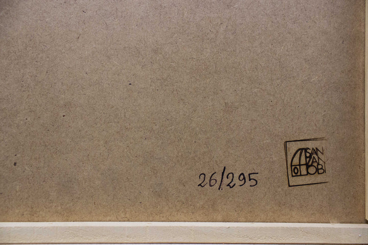 SASSU Aligi, Coffee and horse on rock, 1989, Original signed etching