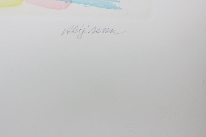 SASSU Aligi, Manuscriptum, 1992, Acquaforte originale firmata