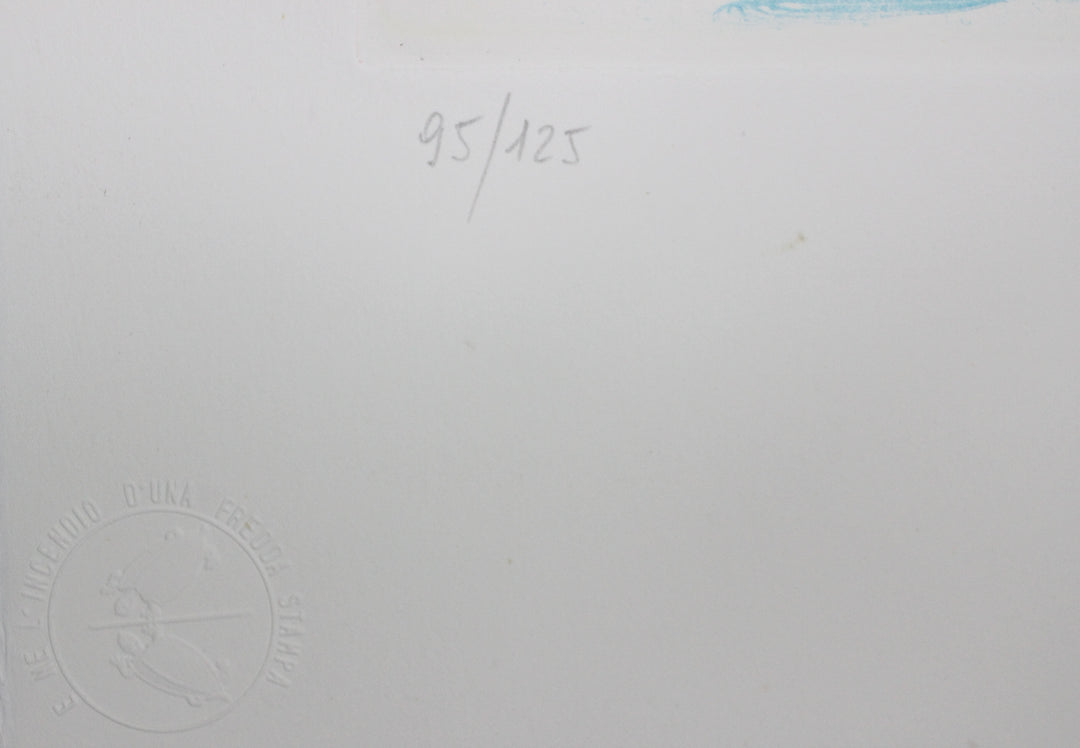 SASSU Aligi, Manuscriptum, 1992, Acquaforte originale firmata