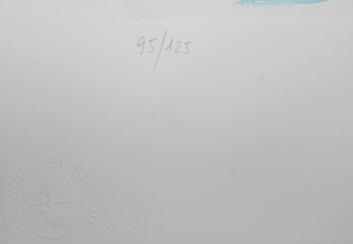SASSU Aligi, Manuscriptum, 1992, Acquaforte originale firmata