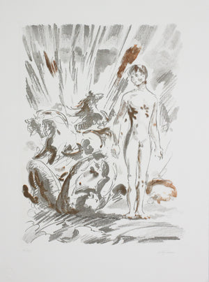 SASSU Aligi, Manuscrit, 1992, Eau-forte originale signée