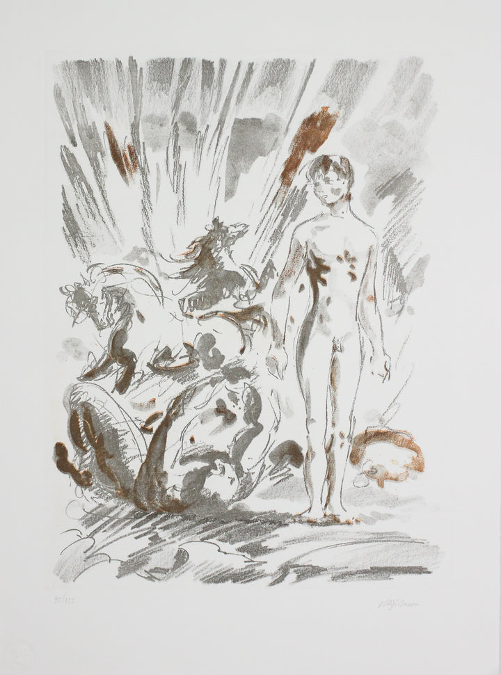 SASSU Aligi, Manuscrit, 1992, Eau-forte originale signée