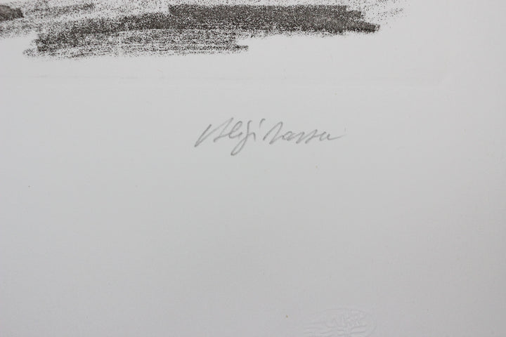 SASSU Aligi, Manuscrit, 1992, Eau-forte originale signée