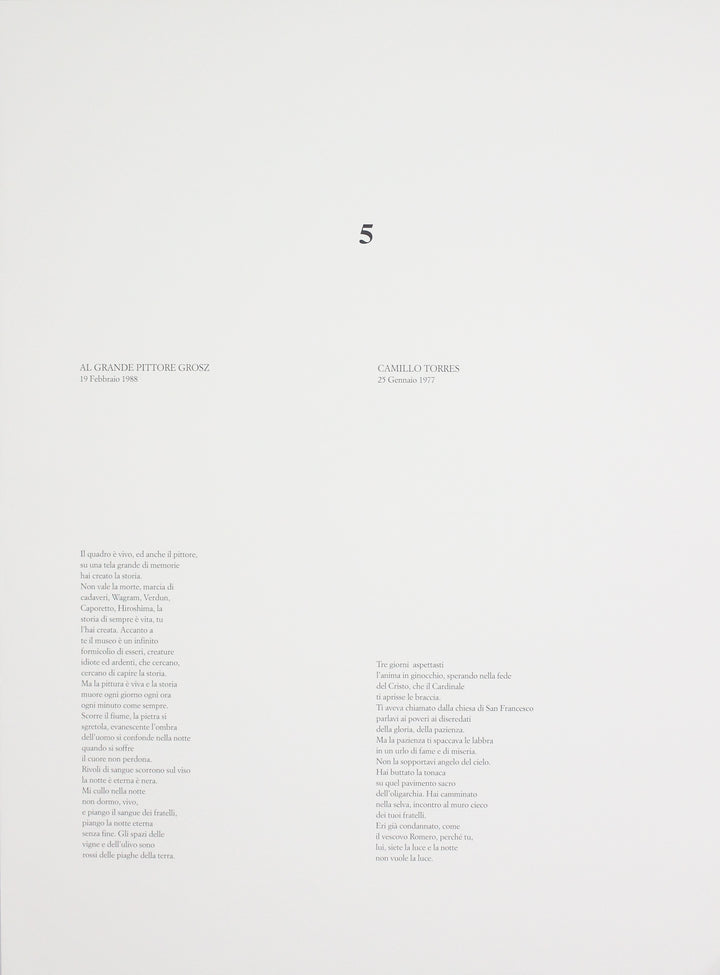 SASSU Aligi, Manuscrit, 1992, Eau-forte originale signée