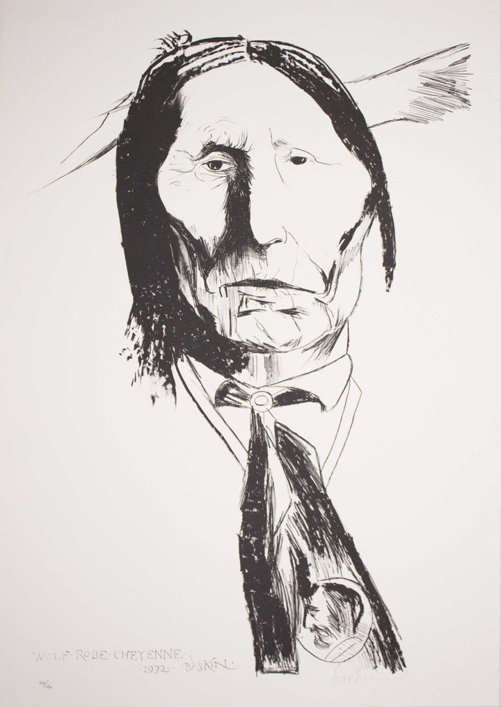 BASKIN Leonard, Wolf Robe Cheyenne, 1972, Litografia originale firmata - EmporiumArt