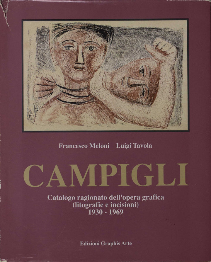 CAMPIGLI Massimo, Volto femminile 1964, Vernice molle firmata - EmporiumArt