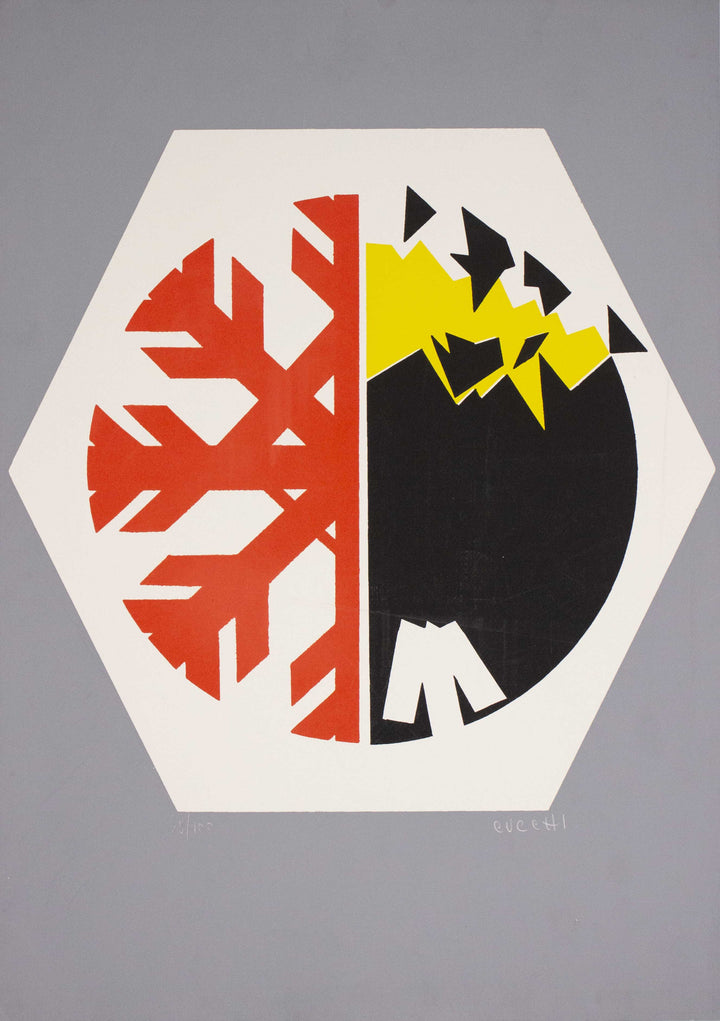 CUCCHI Enzo, originale signierte Serigrafie