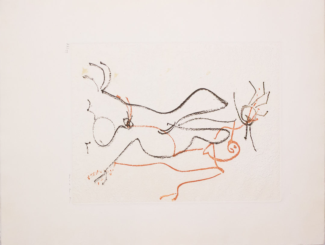 ERNST Max, Couple amoureux, 1966, Eau-forte originale signée