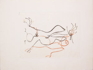 ERNST Max, Couple amoureux, 1966, Eau-forte originale signée