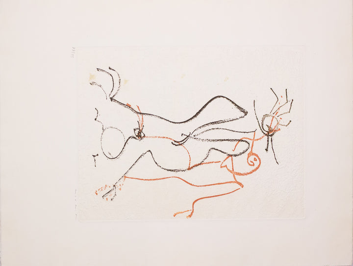 ERNST Max, Couple amoureux, 1966, Eau-forte originale signée
