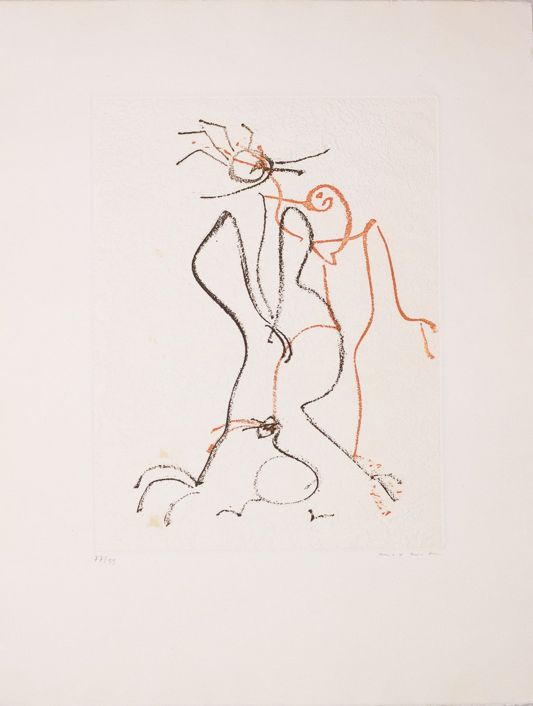 Max Ernst, Liebespaar, Acquaforte originale firmata - EmporiumArt