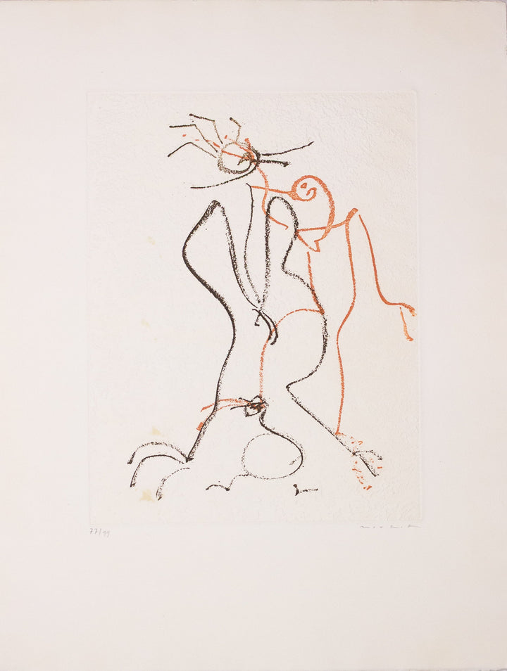 Max Ernst, Liebespaar, Acquaforte originale firmata - EmporiumArt