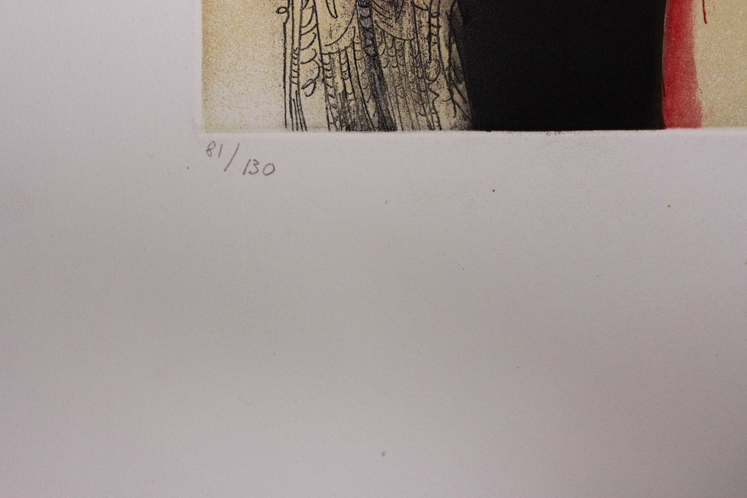 Wifredo Lam, Vingtième parallèle, 1966, Acquaforte acquatinta originale firmata - EmporiumArt
