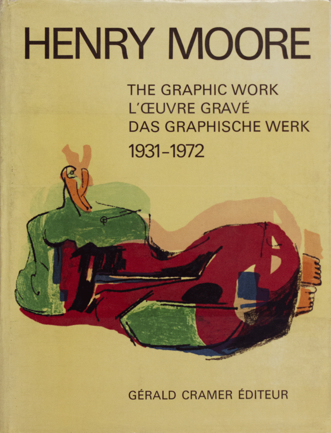 MOORE Henry, Huit figures allongées, 1958, Lithographie originale signée