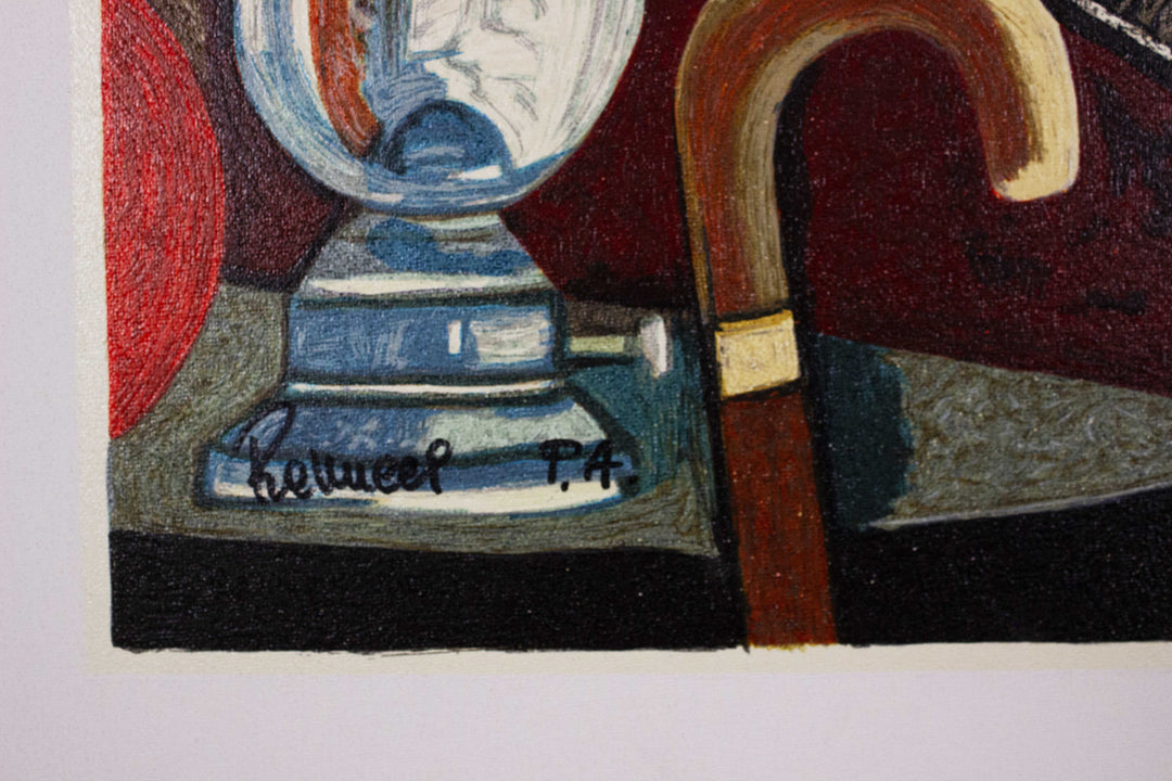 RANUCCI Lucio, The old sofa in the attic, Original signed serigraphy