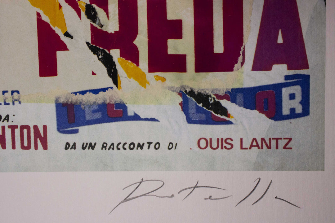 ROTELLA Mimmo, The magnificent prey, 2005, Signed serigraphy and decollage