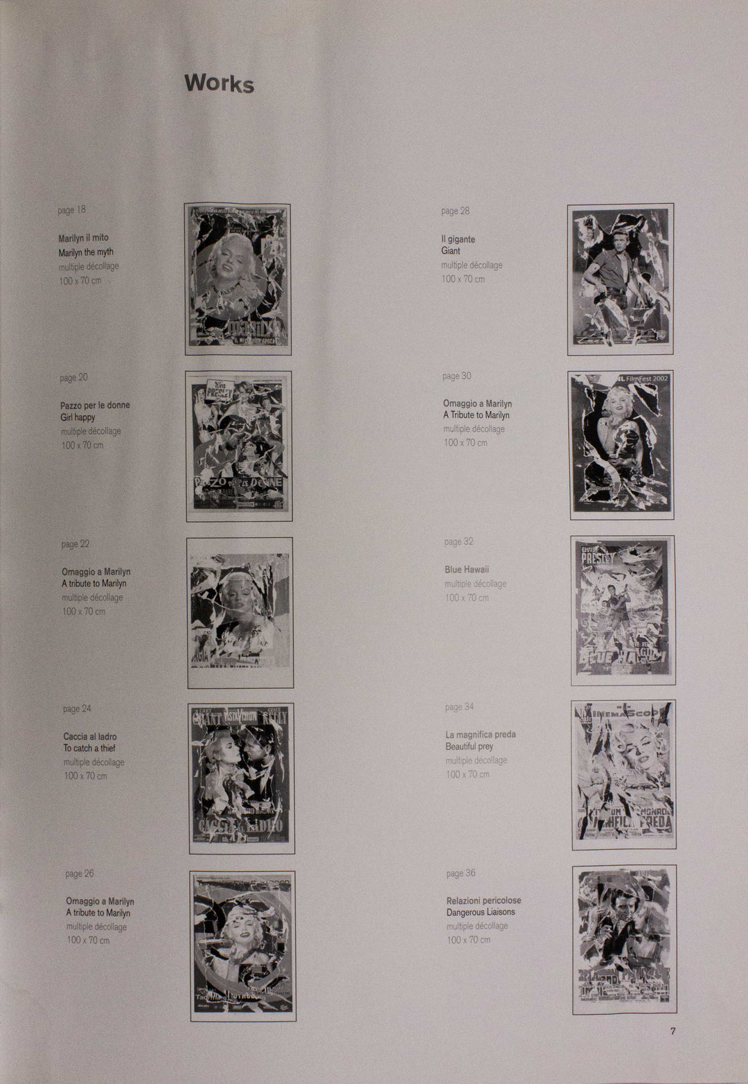 ROTELLA Mimmo, The magnificent prey, 2005, Signed serigraphy and decollage