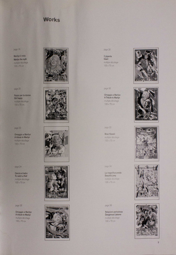 ROTELLA Mimmo, The magnificent prey, 2005, Signed serigraphy and decollage