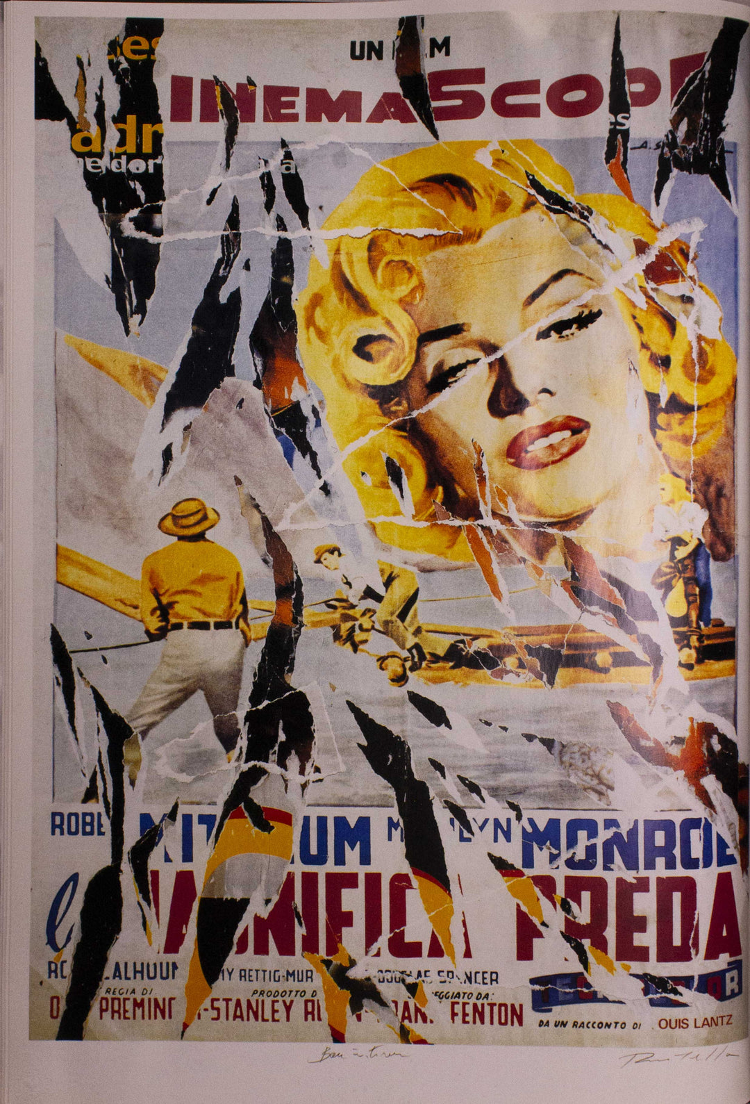 ROTELLA Mimmo, The magnificent prey, 2005, Signed serigraphy and decollage