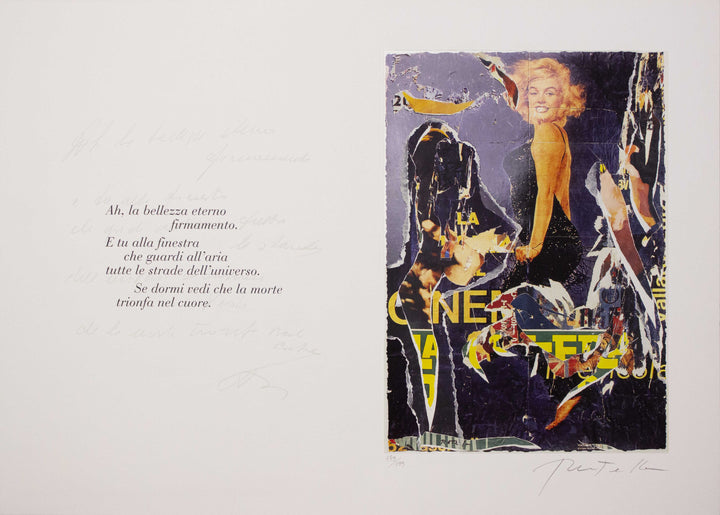 ROTELLA Mimmo, Marilyn Eternal Beauty, 2005, Screenprint and decollage signed
