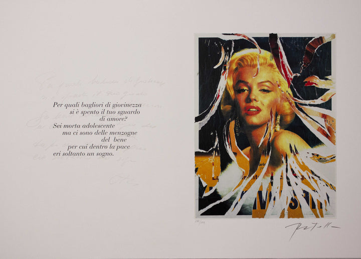 ROTELLA Mimmo, Marilyn Eternal Beauty, 2005, Screenprint and decollage signed