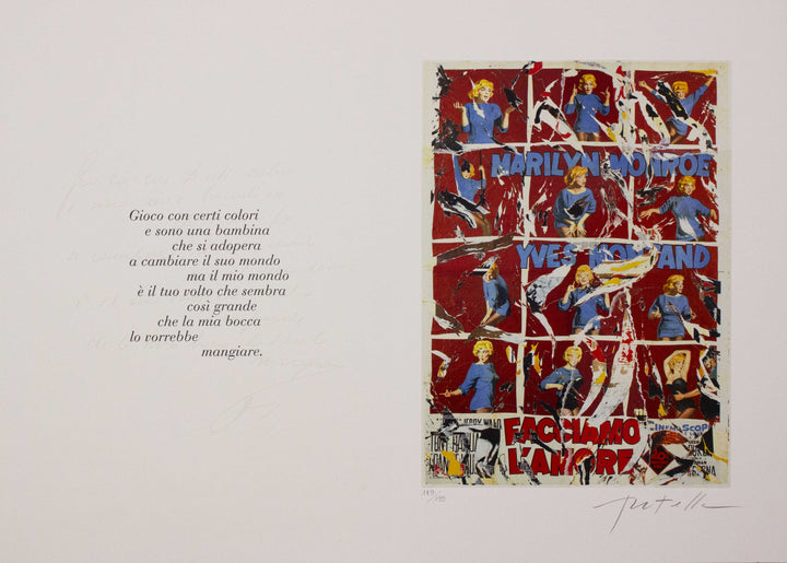 ROTELLA Mimmo, Marilyn Eternal Beauty, 2005, Screenprint and decollage signed