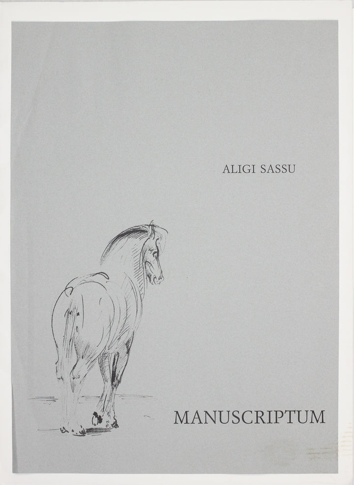 Aligi Sassu, Manuscriptum, 1992, Acquaforte originale firmata