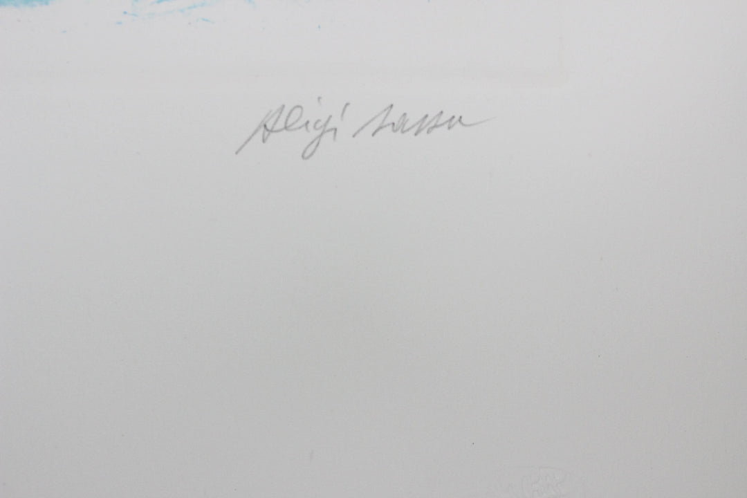 Aligi Sassu, Manuscriptum, 1992, Acquaforte originale firmata