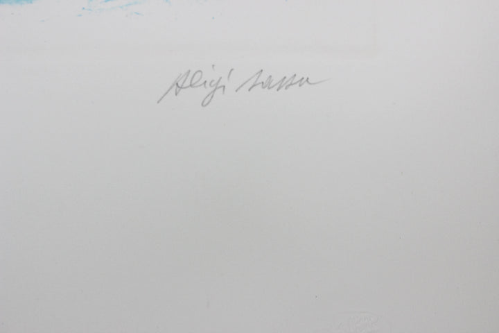 Aligi Sassu, Manuscriptum, 1992, Acquaforte originale firmata
