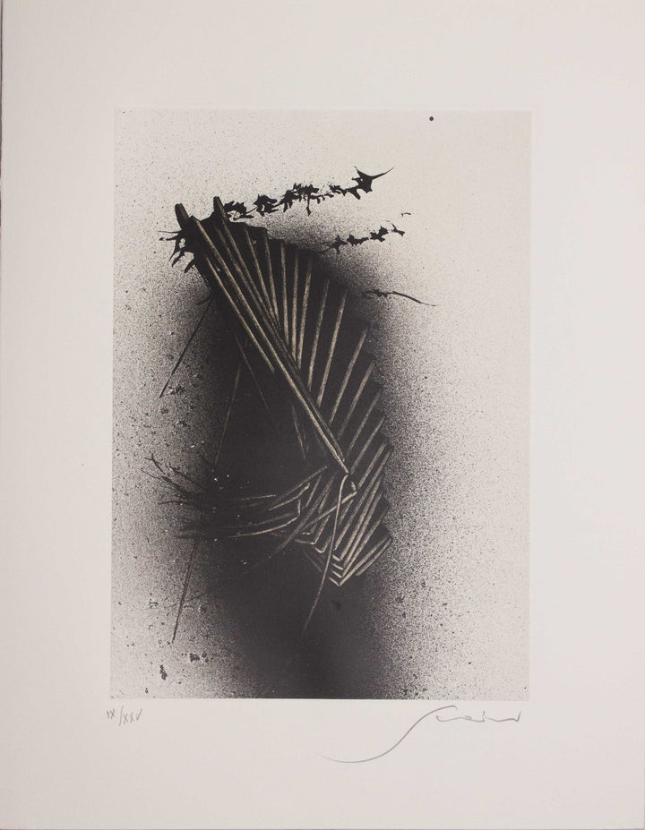 SCANAVINO Emilio, Lithographie originale signée du portfolio 'Cinq poèmes', 1983