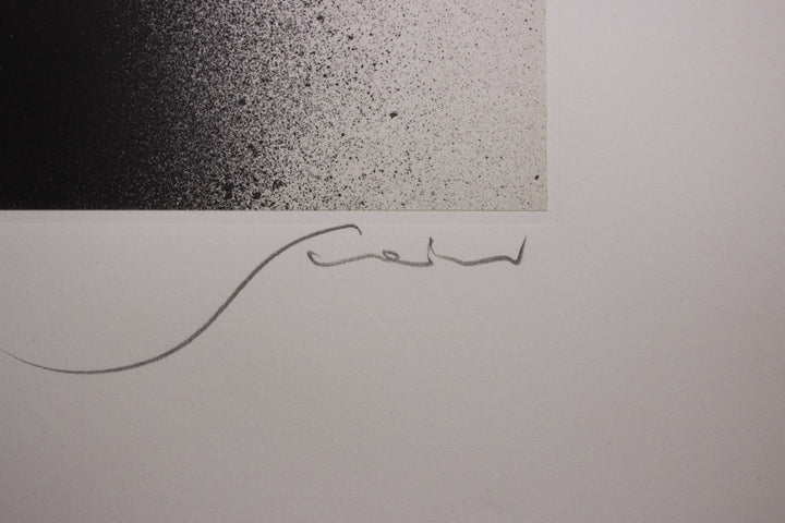 SCANAVINO Emilio, Lithographie originale signée du portfolio 'Cinq poèmes', 1983