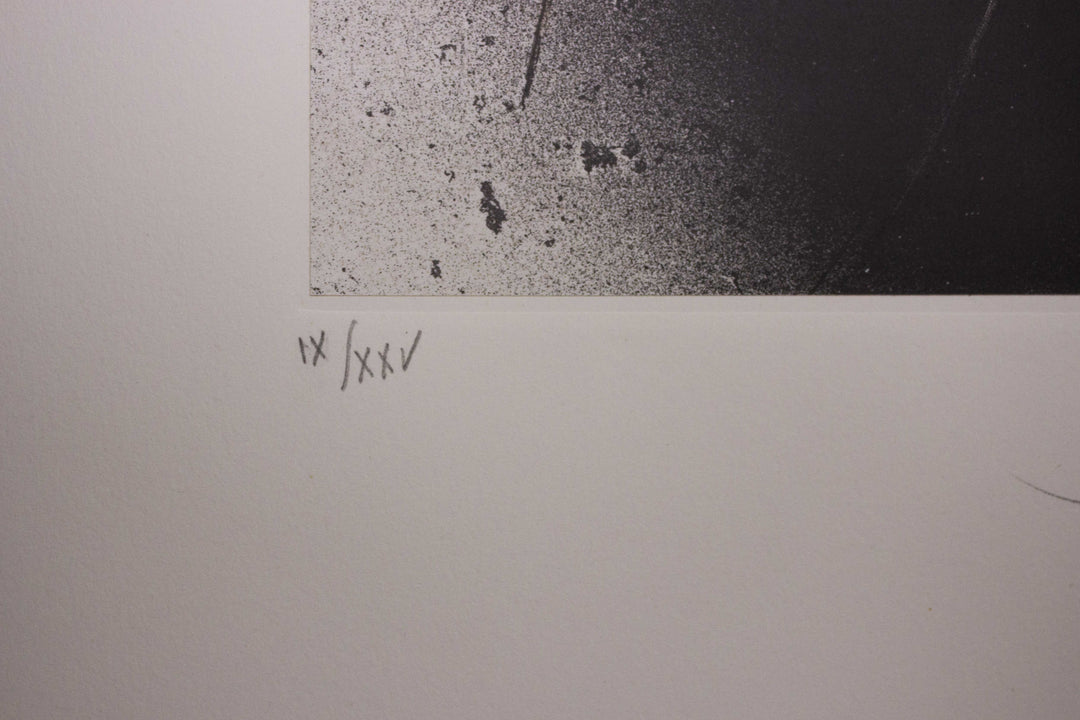 SCANAVINO Emilio, Lithographie originale signée du portfolio 'Cinq poèmes', 1983