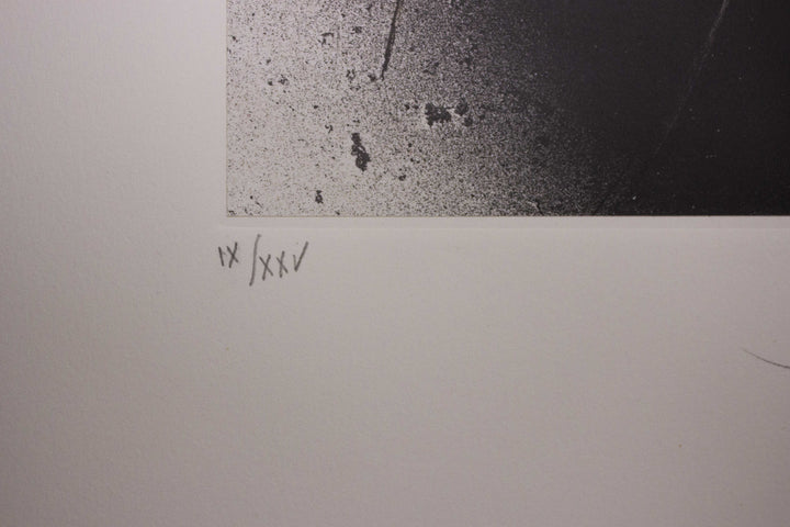 SCANAVINO Emilio, Lithographie originale signée du portfolio 'Cinq poèmes', 1983