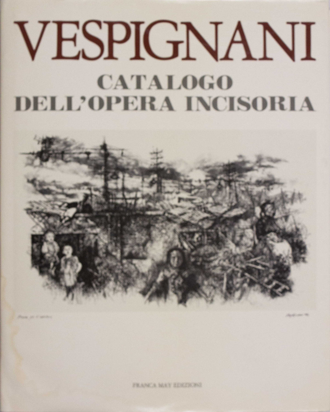 VESPIGNANI Renzo, Entering Rome, 1955, Original signed etching aquatint