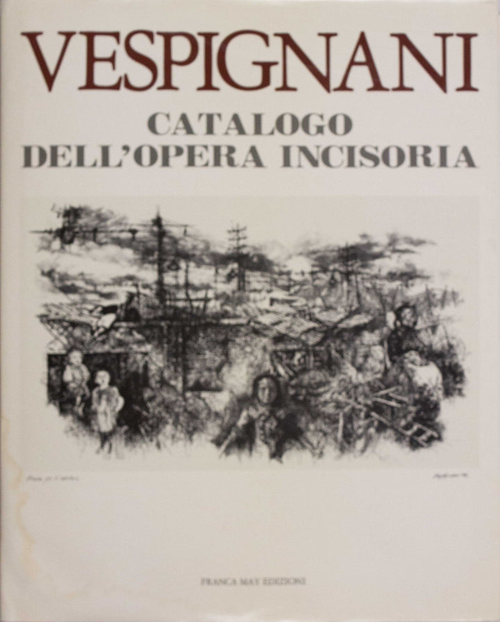 VESPIGNANI Renzo, Entering Rome, 1955, Original signed etching aquatint