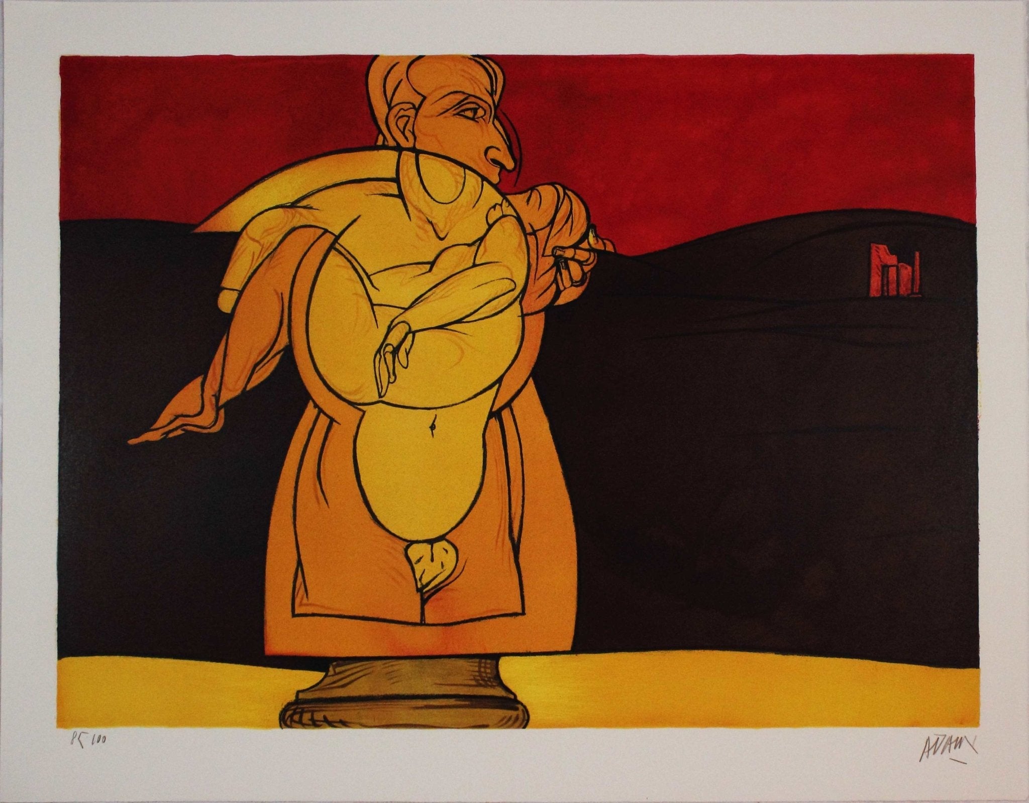 Valerio ADAMI original lithograph for sale on EmporiumArt