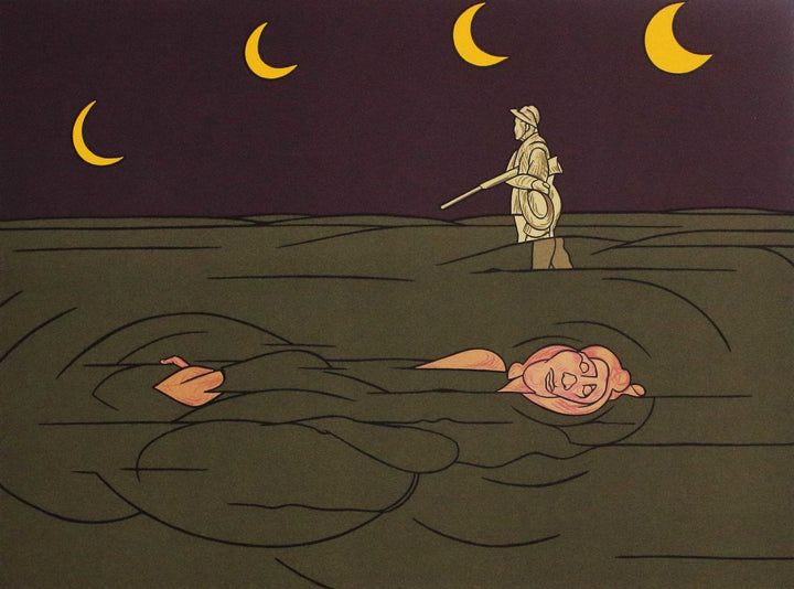 ADAMI Valerio, Petit clair de lune, 1981, Litografia originale firmata - EmporiumArt