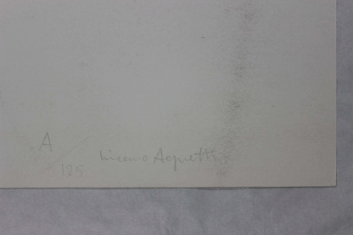 AGNETTI Vincenzo, Spazio perduto e spazio costruito, Plate A, 1971, Serigrafia originale firmata - EmporiumArt