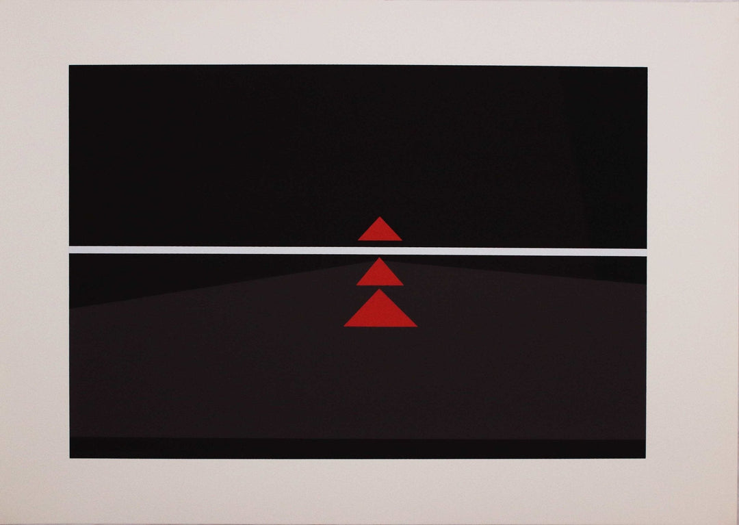 BADIALI Carla, Serigrafia originale firmata dalla cartella 'Sei fasi progressive di verticalità elastica', 1984 - EmporiumArt