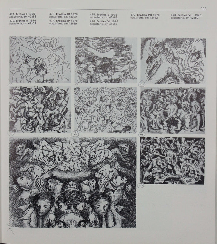 BAJ Enrico, Erotica IV, 1976, Acquaforte originale firmata - EmporiumArt