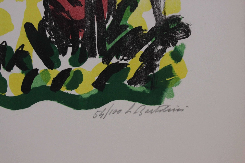 BARTOLINI Luigi, Anna nei boschi, 1962, Litografia originale firmata - EmporiumArt