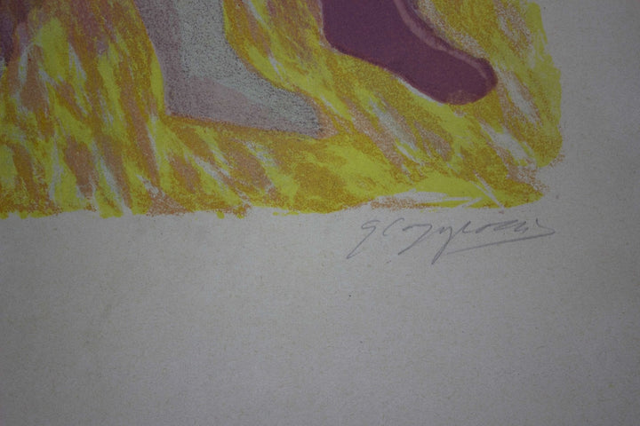 CAPOGROSSI Giuseppe, Donne, Litografia originale firmata, 1944 - EmporiumArt