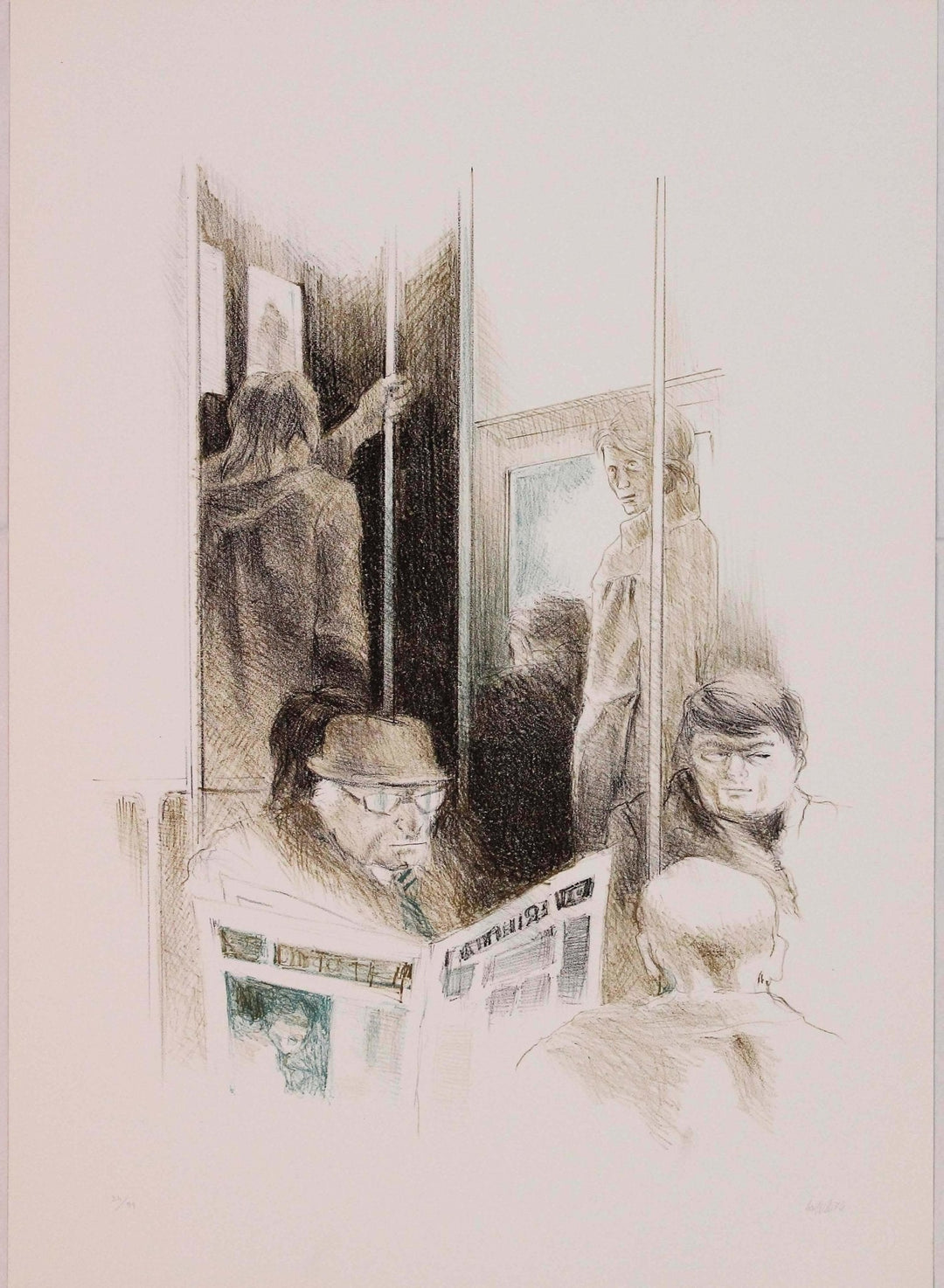 CAPPELLI Giovanni, Cronaca di città, 1976, Cartella di sei litografie - EmporiumArt