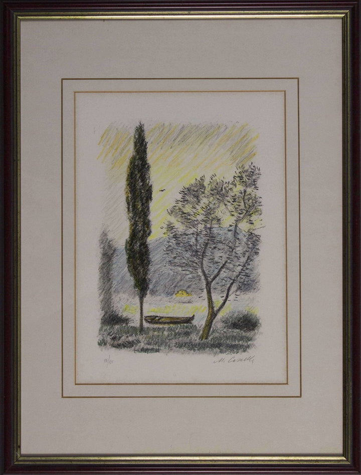 CASCELLA Michele, Pineta di Pescara, 1953-60, Litografia originale firmata - EmporiumArt