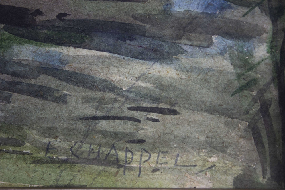 CHAPPEL Edouard, Studio di alberi, 1905, Acquerello firmato - EmporiumArt