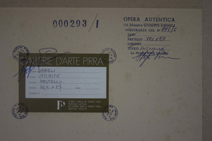 DANIELI Giuseppe, Intimità, Olio su tavola di legno firmato - EmporiumArt