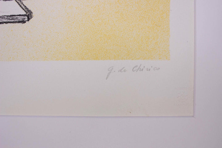 DE CHIRICO Giorgio, Trovatore, 1972, Litografia originale firmata - EmporiumArt