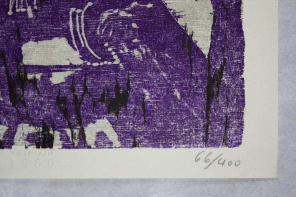 FASSBENDER Joseph, Xilografia originale firmata, 1969 - EmporiumArt