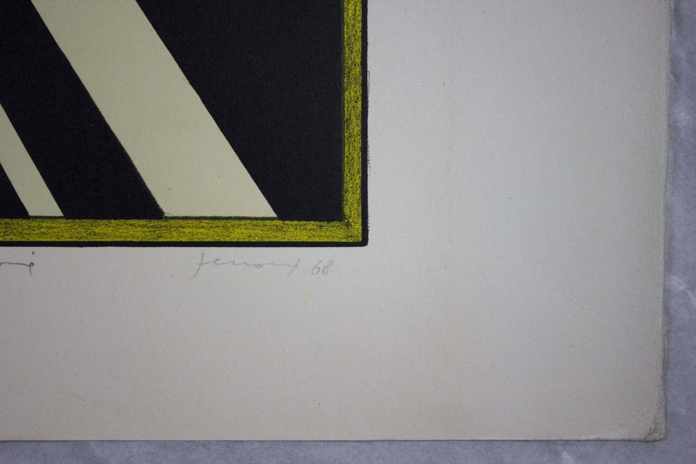 FERRONI Gianfranco, Contemporaneamente, 1968, Litografia originale firmata - EmporiumArt